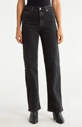 Levi's Ribcage High Waist Straight Leg Jeans in Memories Of You at Nordstrom, Size 25 X 32