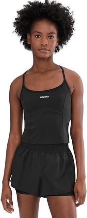 Brooks Movement Built-in Bra Tank Top Womens Clothing Black : LG (Womens 12-14), Elastane/Nylon