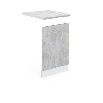 Vicco Panel Frontal R-line, Hormig&oacute;n, 45 Cm, Et M&aacute;rmol