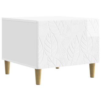 vidaXL Mesa De Centro Blanco Brillante 50 X 49 X 40 Cm Vidaxl