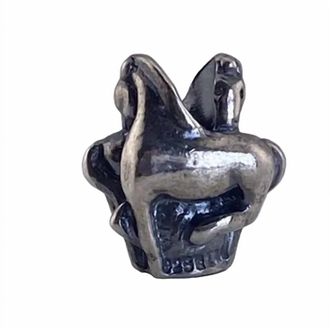Trollbeads Womens Horses Bead In Silver