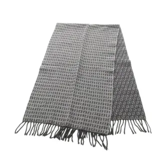 Fendi Pre-owned Scarves, male, Gray, Size: ONE SIZE Pre-owned Shawl