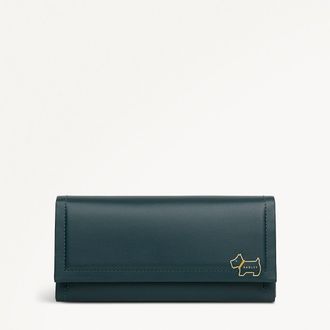 Radley London Teal Large Flapover Wallet Heritage Lane AW25 Radley London