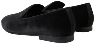 Dolce & Gabbana Velvet Loafer - Black