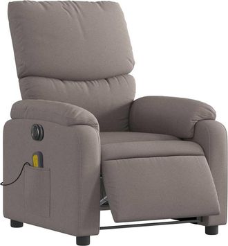 vidaXL Vidaxl - Sill&oacute;n Reclinable De Masaje El&eacute;ctrico Tela Gris Taupe