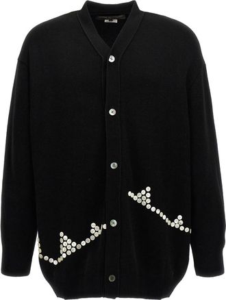 Comme Des Gar&ccedil;ons Black Button Detail Sweater
