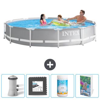 Intex Piscina Prism Frame Redonda - 366x76 Cm - 7-piezas Scb125