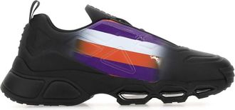 Prada Black Rubber Collision Cross Sneakers