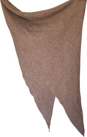 Organic By John Patrick Womens Cashmere Triangle Scarf In Brown