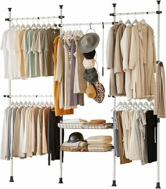 SoBuy Clothes Racks Adjustable Shelf Hanging Rail KLS04 - Sobuy