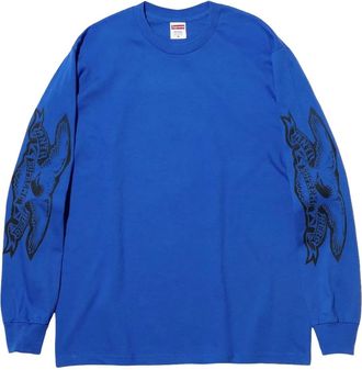 SUPREME T-shirt ANTIHERO Eagle a maniche lunghe - Blu