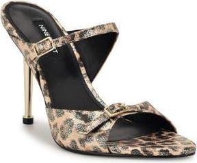 Nine West Reida Stiletto Sandal in Gold Leopard at Nordstrom Rack, Size 8.5