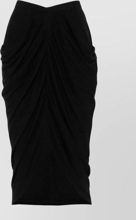 Isabel Marant draped high waist midi skirt with asymmetric hem