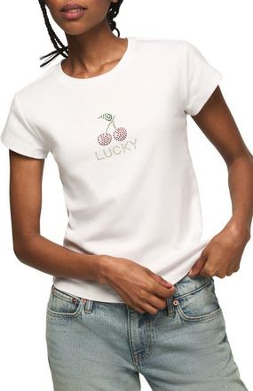 Lucky Brand Cherries Baby T-Shirt in Bright White at Nordstrom, Size Xx-Large