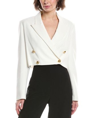 Black Halo Hugo Crop Blazer