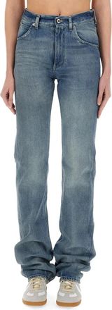 Maison Margiela Straight Jeans - Dames - Regular Fit Jeans - Blauw - W28 - Katoen - Jeans