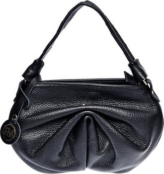 Roberta M Zwart Rundleer Tas