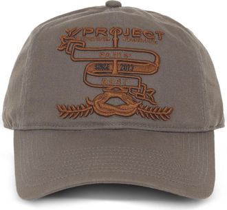 Y / Project logo-embroidered cap - unisex - Cotton - One Size - Neutrals