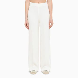 Stella McCartney Stella Mc Cartney Wide Cream Trousers