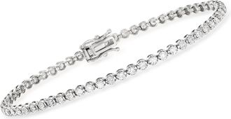 Ross-Simons 2.00- Diamond Tennis Bracelet in 14kt White Gold