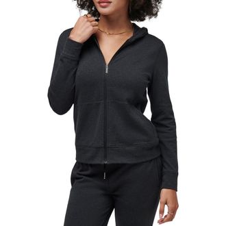 Travis Mathew Cloud Zip Hoodie in Heather Black at Nordstrom Rack, Size X-Small