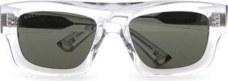 Gucci Mens Transparent Acetate Sunglasses Grey Exterior: Occhiali Da Sole