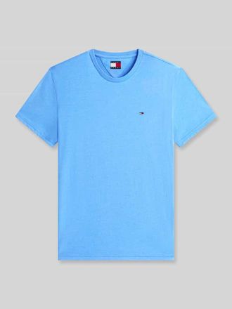 Tommy Jeans Slim Fit T-Shirt Modell TJM XSLIM JASPE HTR TEE E in Hellblau Melange, Gr&ouml;&szlig;e XXL