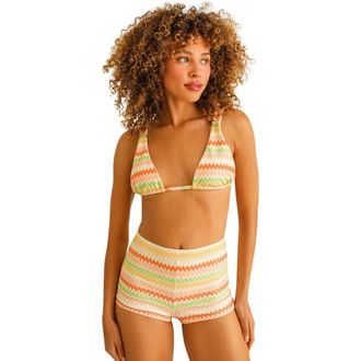 Dippin' Daisy's Swimwear Farrah Elastic Waist Short in Hang Ten Stripe at Nordstrom, Size X-Small