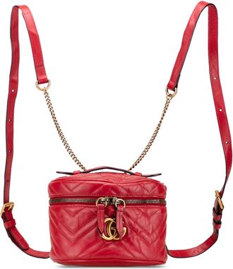 Gucci Gg Marmont Mini Backpack Gequilted