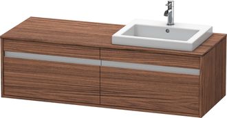 Duravit Mueble Bajo Lavabo Ketho 550x1400x426mm Wt Re Dark Nogal