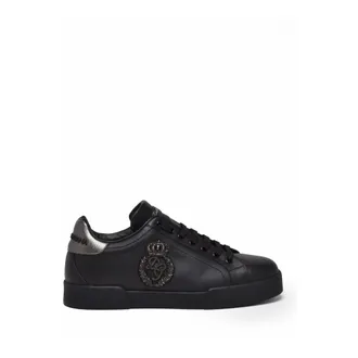 Dolce & Gabbana Schoenen, Dames, Zwart, 39 EU, Leer, Sneaker Dauphine
