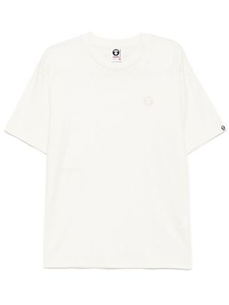 Aape By A Bathing Ape logo-patch T-shirt - men - Cotton - M - Neutrals