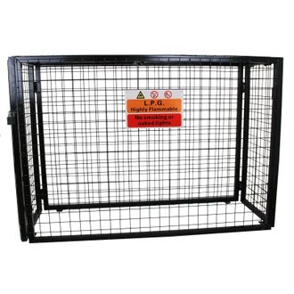 MonsterShop Gas Bottle Mesh Cage 1000mm in Black