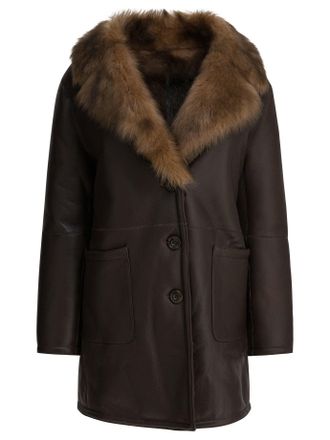 B & W Jackets & Coats Jackets And Coats Marrone-Donna