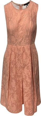 Tibi Coral Pleated Dress