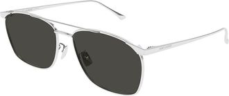 Saint Laurent SL 796 VINCENT 002 Mens Sunglasses Silver Size 57 - Free RX Lenses - Free RX Lenses