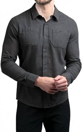 Travis Mathew Hefe Button-Up Shirt In Dark Grey