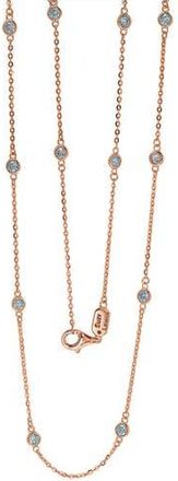 Suzy Levian 14K Rose Gold Diamond Layering Necklace - 1.00ctw at Nordstrom Rack