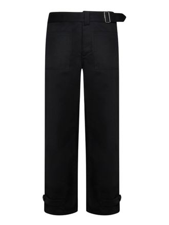 Alexander McQueen Black Straight Cargo Pants