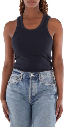 A Gold E Agolde Poppy Organic Cotton-Blended Tank