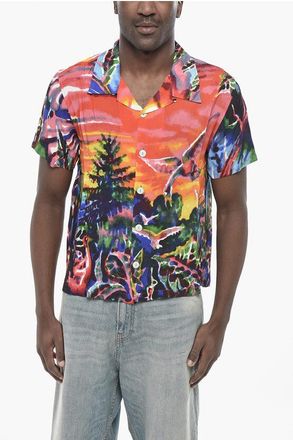 Brain Dead Shirt FORGOTTEN FOREST Short-Sleeve size M