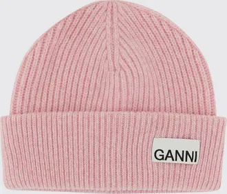 Ganni Cappello a berretto in misto lana riciclata