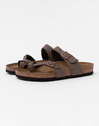 Birkenstock Womens Birkenstock Mayari Birko Flor Womens Sandals - Mocha - Brown - Size: 5.5