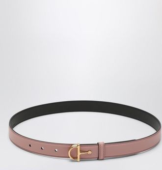 Gucci Thin pink belt with Half Horsebit buckle