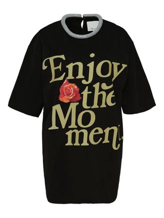 3.1 Phillip Lim embellished-neck T-shirt - women - Cotton - M - Black