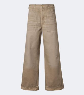 Acne Studios Cotton twill wide-leg pants