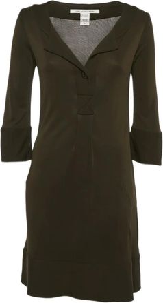 Diane Von F&uuml;rstenberg Abito con scollo a V - Marrone