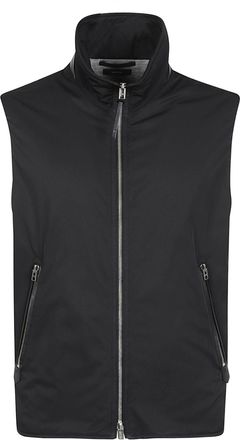 Tom Ford Black Zip-Up Vest