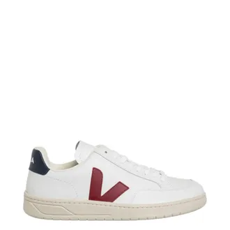 Veja White Marsala Nautico V-12 Low-Top Sneakers, Brand Size 42 ( US Size 9 )