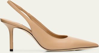 Jimmy Choo London 85mm Love Leather Slingback Pumps